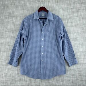 Brooks Brothers Mens Size 17 Regent Long Sleeve Button Down Shirt